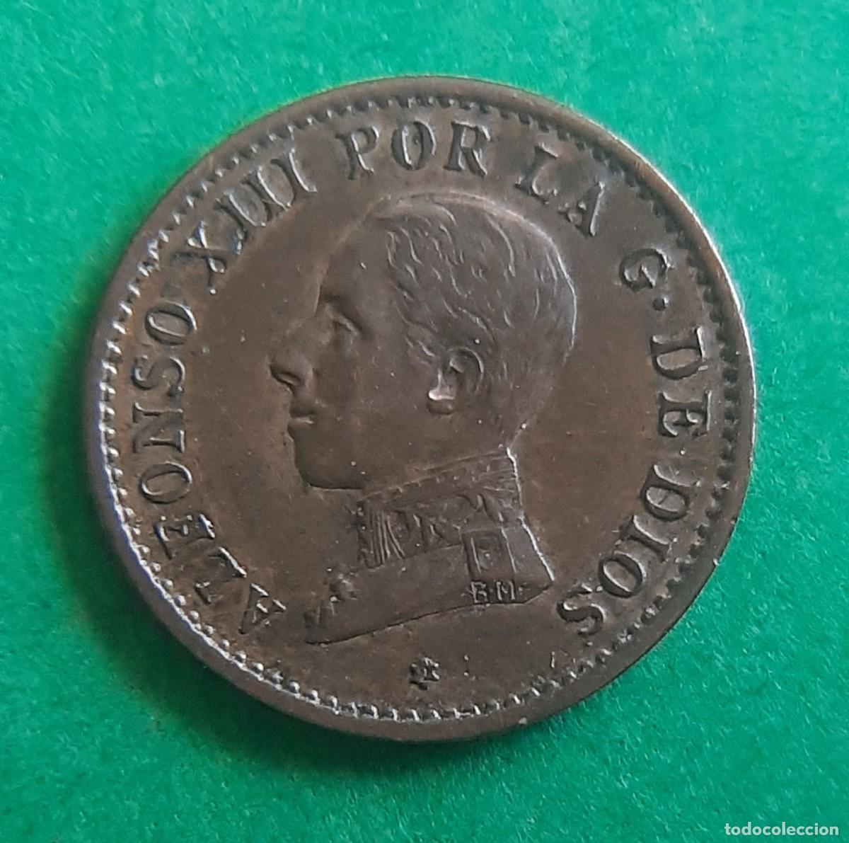 Monedas de Espa&ntilde;a: (ESPA&Ntilde;A)(1912* 2 PC V) 1 C&Eacute;NTIMO ALFONSO XIII - Foto 1