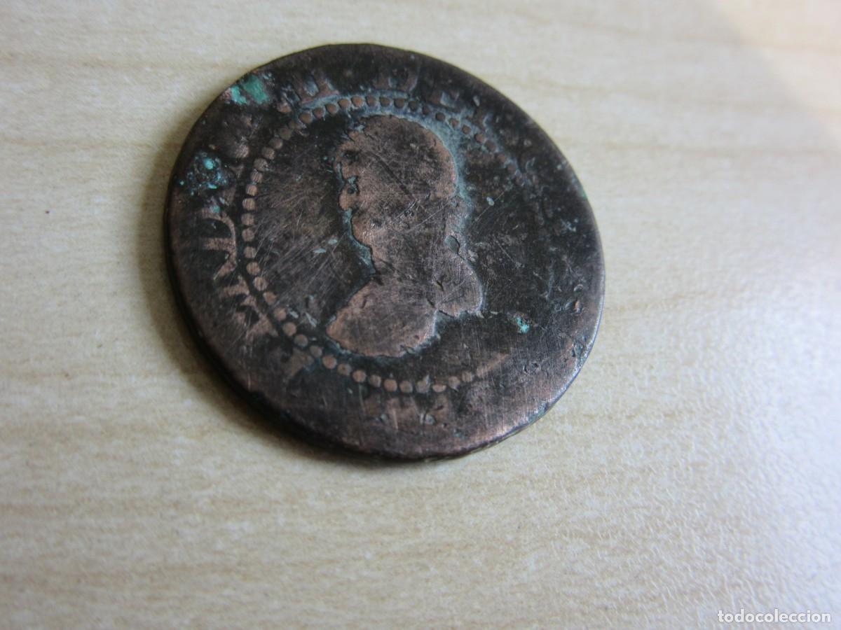 Monedas de Espa&ntilde;a: 12 dineros emitida en Baleares por Fernando VII en 1812 (Guerra Independencia)