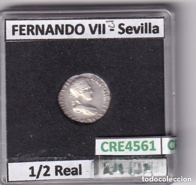 Monete da Spagna: CRE4561 MONEDA ESPA&Ntilde;A FERNANDO VII 1/2 REAL 1831 JB SEVILLA