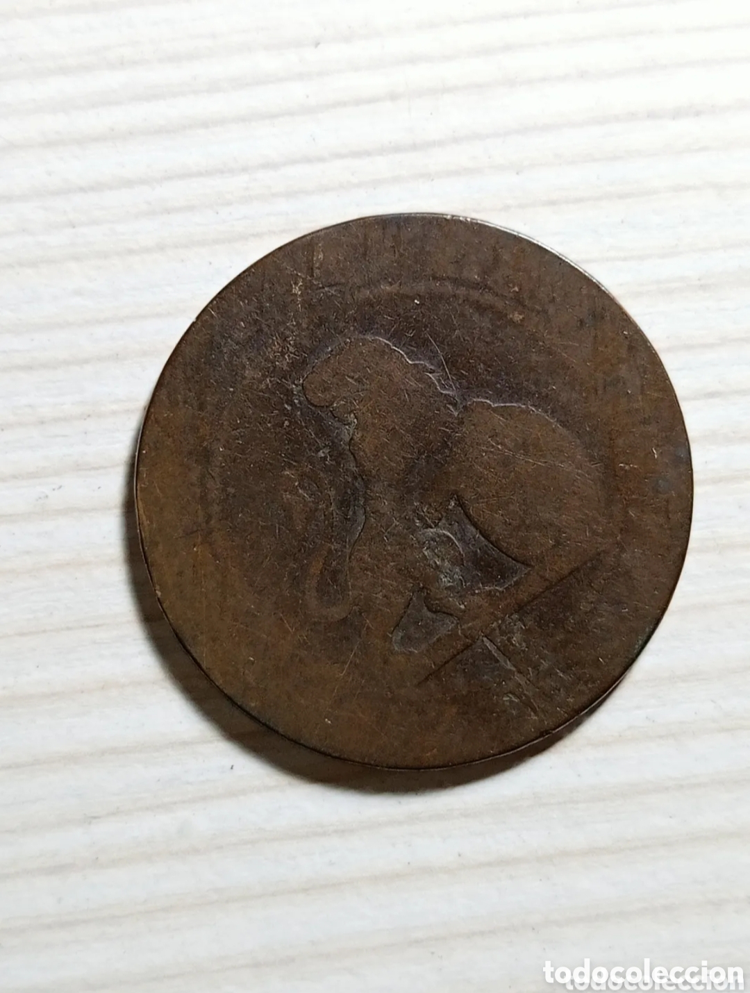 Monedas de Espa&ntilde;a: Moneda ESPA&Ntilde;A 1870 - 5 CENTIMOS - KM 662 - CIRCULADA - Foto 2