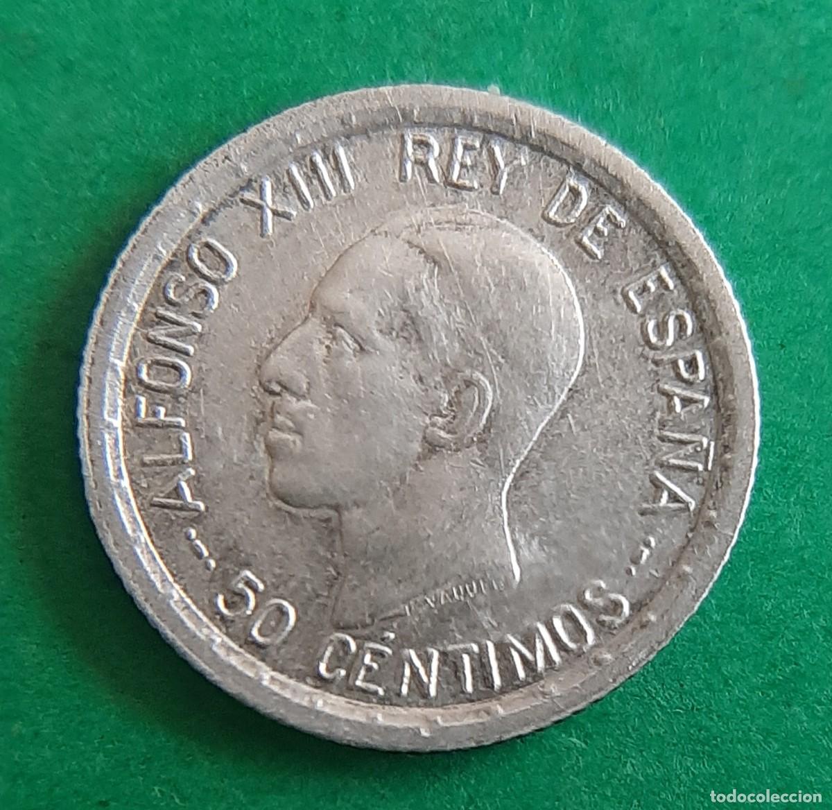 Monedas de Espa&ntilde;a: (ALFONSO XIII)(PLATA)(1926 PC S) 50 C&Eacute;NTIMOS