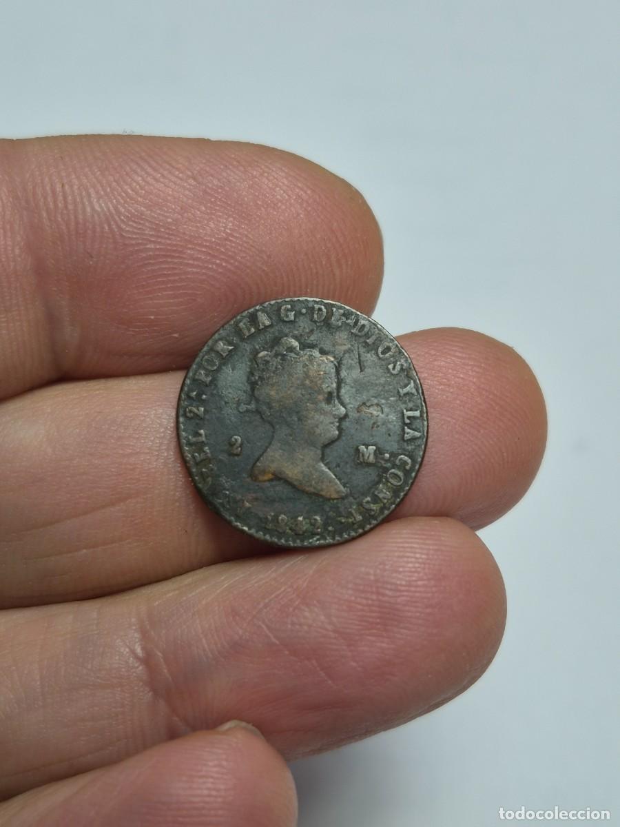 Monedas de Espa&ntilde;a: NT/ ISABEL II 2 MARVEDIES 1842 SEGOVIA (E875)