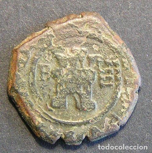 Monedas de Espa&ntilde;a: FELIPE III - 4 MARAVEDIS DE BURGOS - VARIANTE DOBLE ACU&Ntilde;ACION