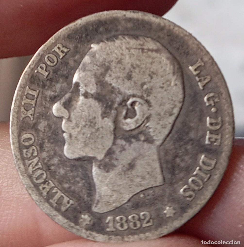 Monedas de Espa&ntilde;a: Alfonso XII 1 peseta 1882