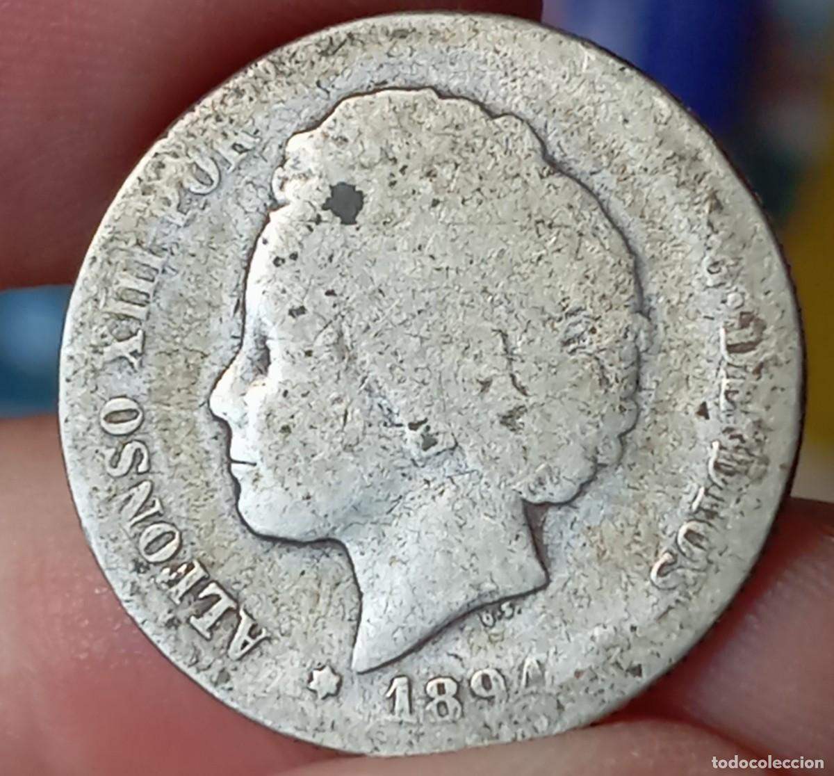 Monedas de Espa&ntilde;a: Alfonso XIII 1 peseta 1894