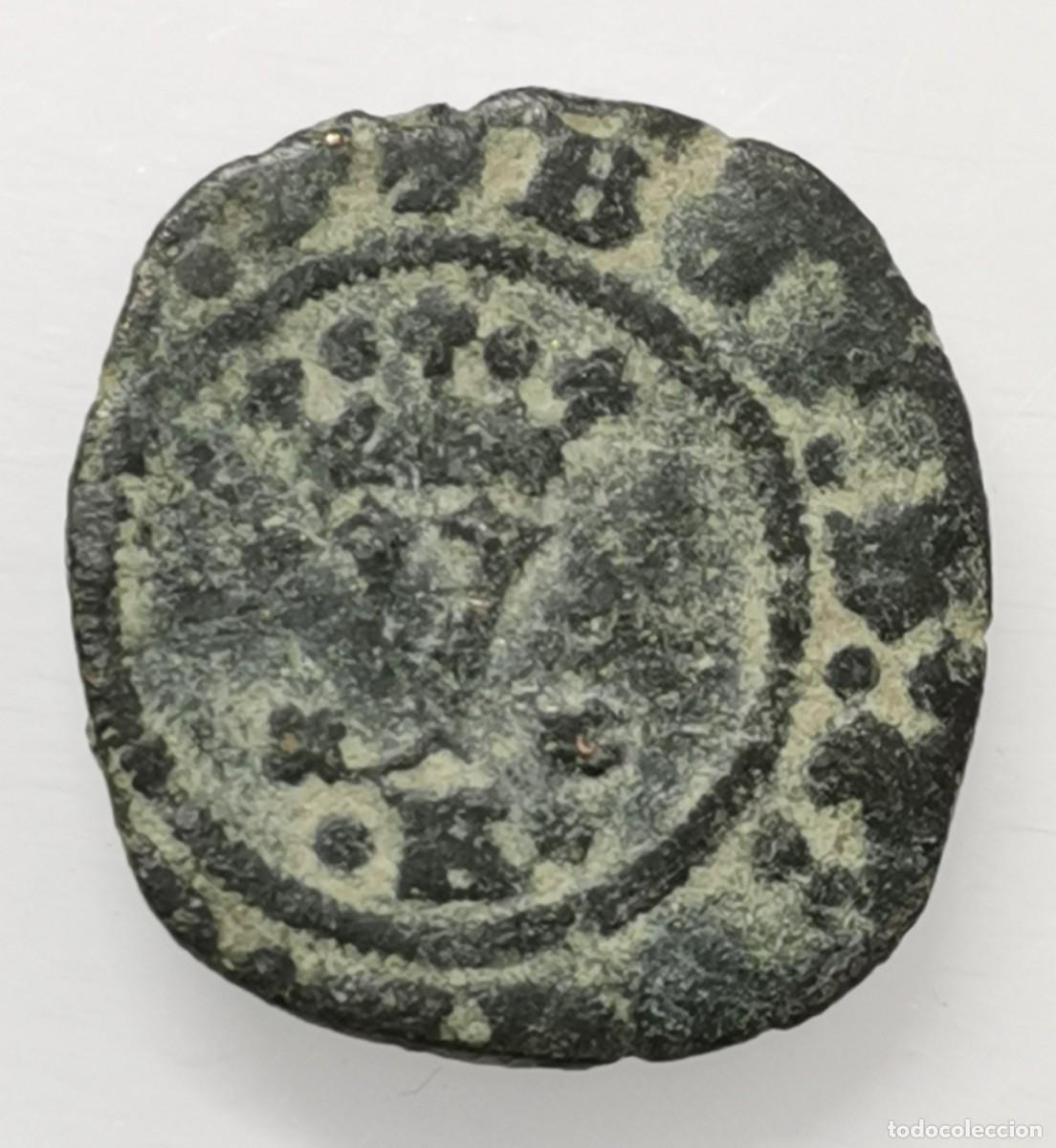 Monedas de Espa&ntilde;a: Reyes Cat&oacute;licos - Blanca de Burgos. 1/2 Maraved&iacute; (1520-1525)