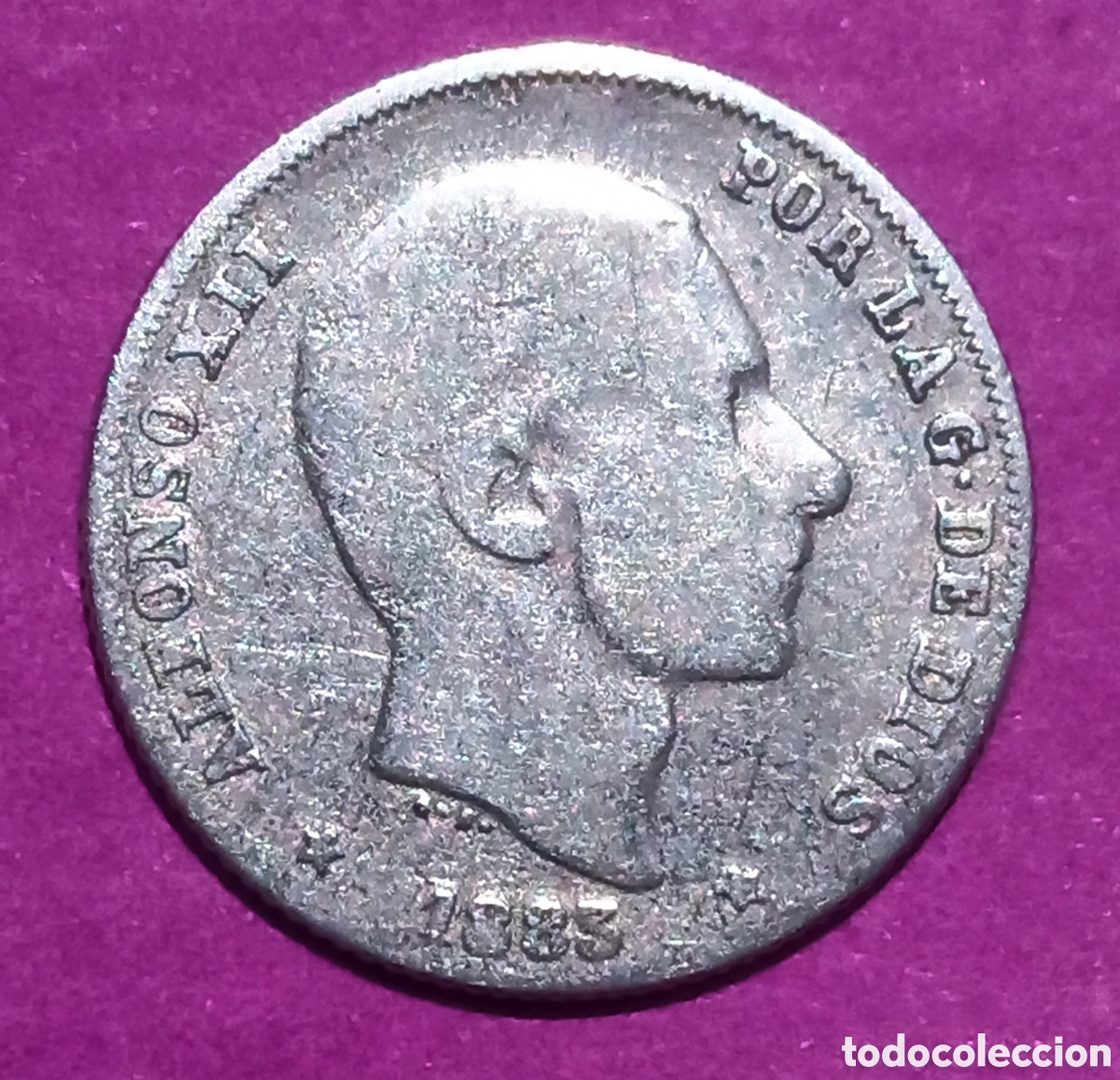 Monedas de Espa&ntilde;a: Filipinas - 20 centavos 1883 plata - Rc