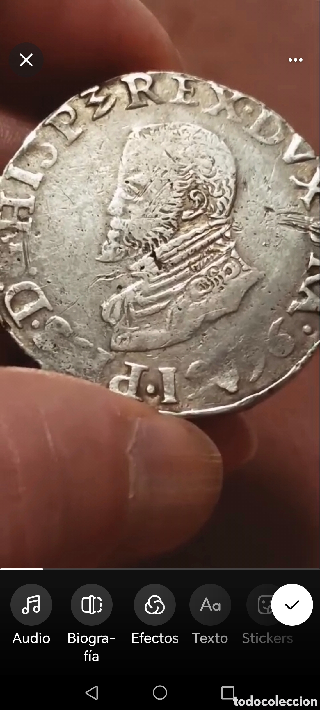 Monedas de Espa&ntilde;a: philipsdalder felipe ll
