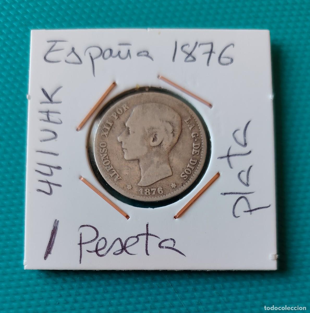 Monedas de Espa&ntilde;a: MONEDA DE ESPA&Ntilde;A - 1 PESETA DE PLATA DEL A&Ntilde;O 1876 - 441VHK