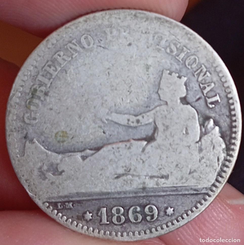Monedas de Espa&ntilde;a: Espa&ntilde;a 1 peseta 1869 - Foto 1