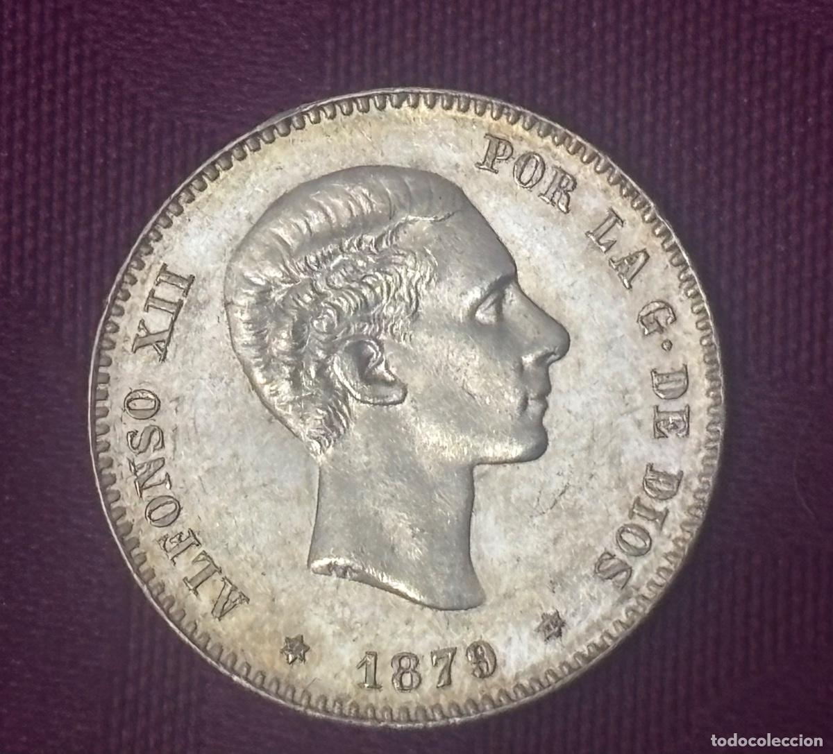 Monedas de Espa&ntilde;a: 25 pesetas de oro 1879 Alfonso XII