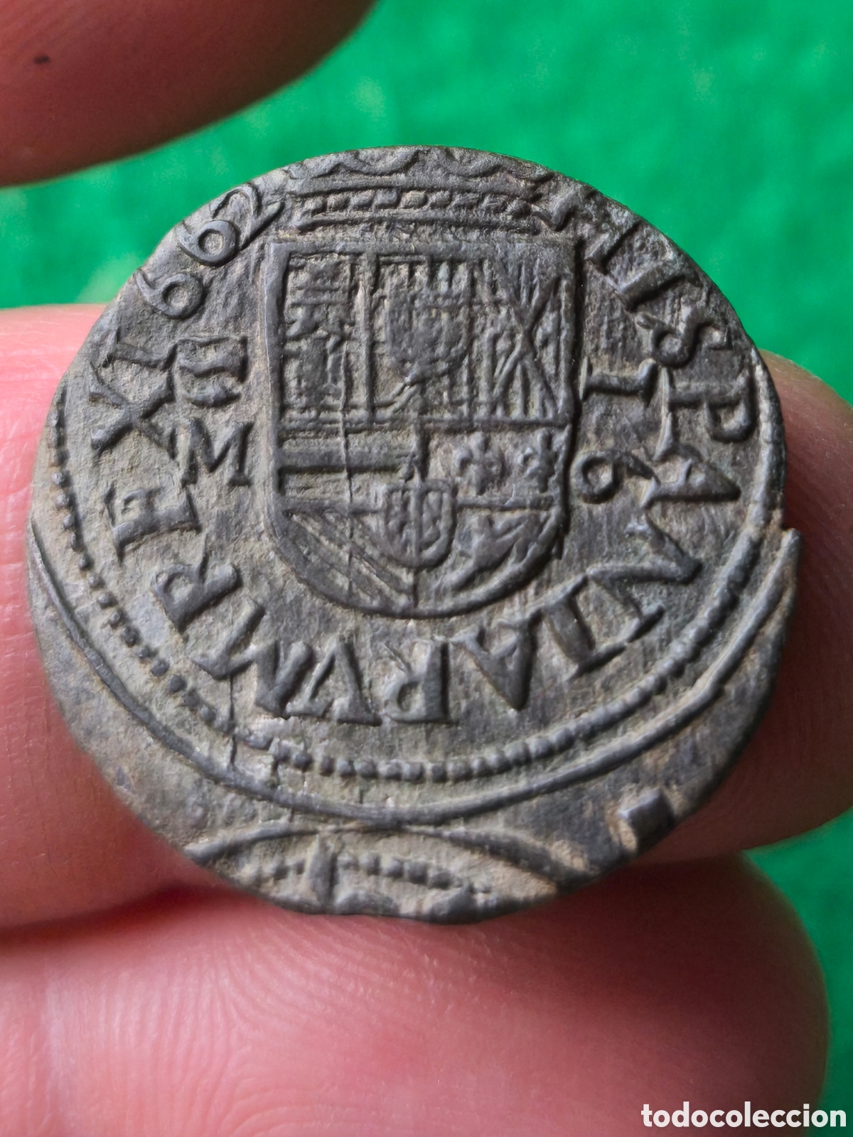 Monedas de Espa&ntilde;a: Felipe IV 1662 Valladolid M 16 maraved&iacute;s