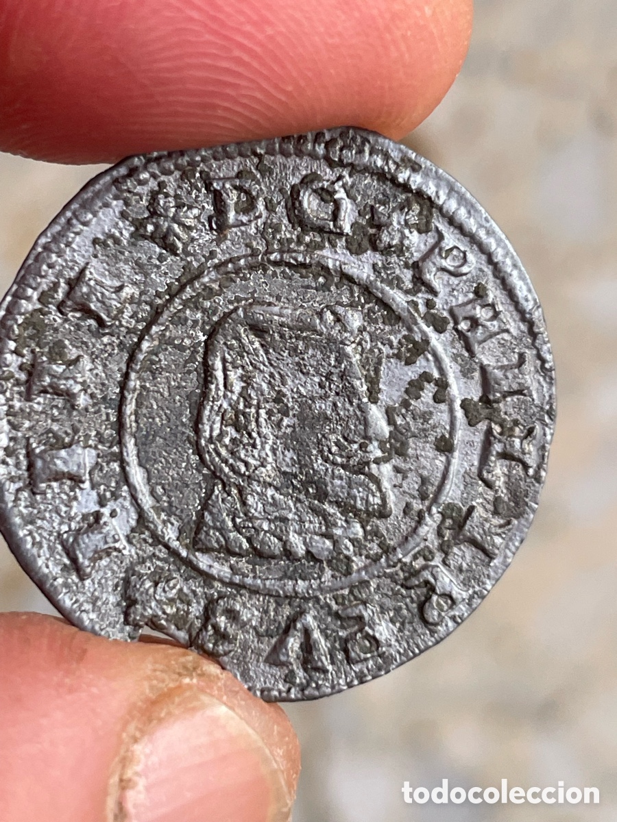 Monedas de Espa&ntilde;a: Moneda de Felipe IV a&ntilde;o 1663 / 16 Maraved&iacute;s