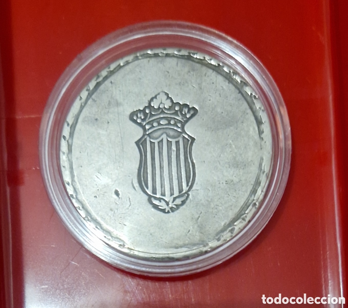 Monedas de Espa&ntilde;a: Moneda 5 Pesetas Plata 1809 Fernando VII con certificado