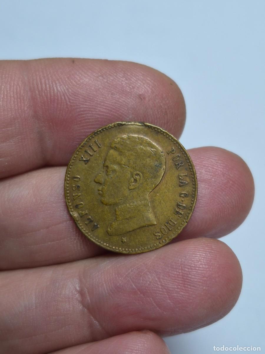 Monedas de Espa&ntilde;a: NT/ ALFONSO XIII MEDALLA CON ESCUDO REAL 3,33 GRS (E559)