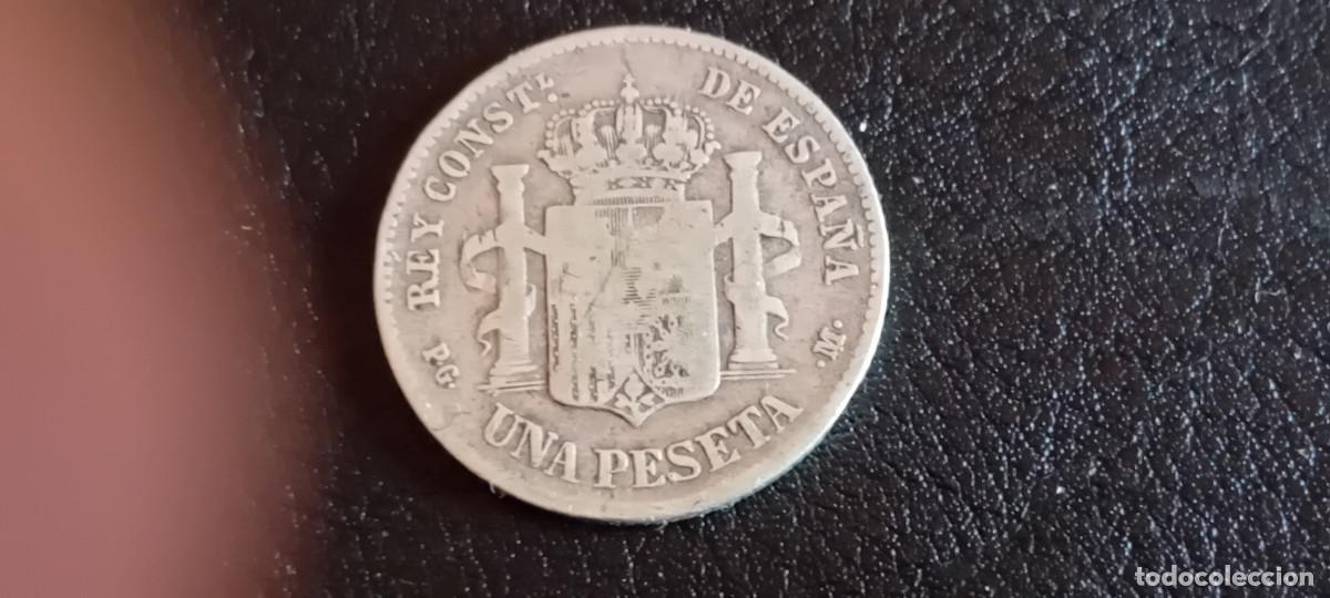 Monedas de Espa&ntilde;a: ESPA&Ntilde;A 1 PESETA 1891 - Foto 2