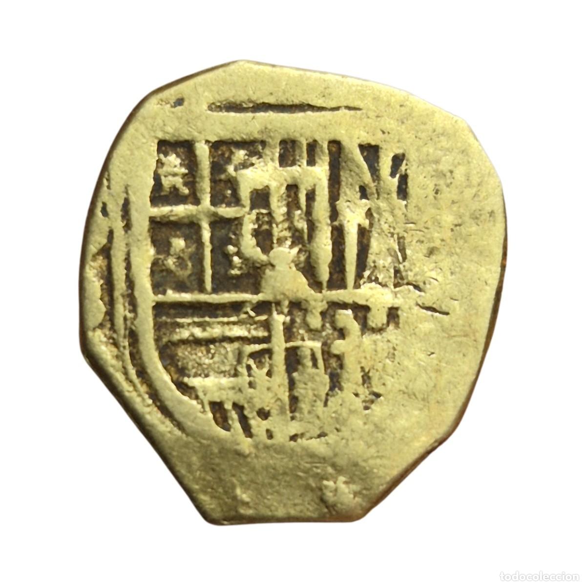 Monedas de Espa&ntilde;a: NT/ FELIPE III 1 ESCUDO ORO SEVILLA GOLD COB 3,38 GRS (E1041)