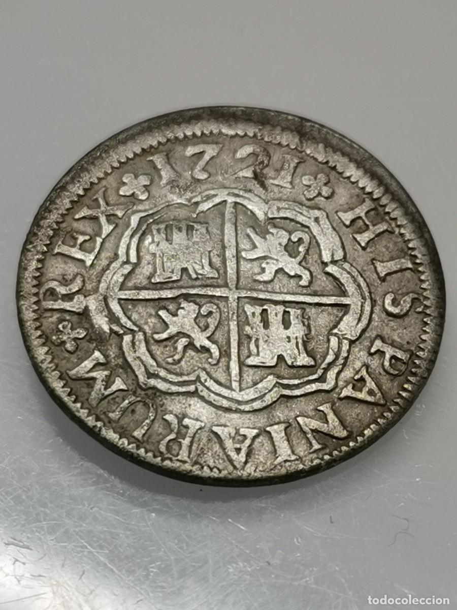 Monedas de Espa&ntilde;a: FELIPE V - 1 REAL DE PLATA - 1721 - SEVILLA - Foto 8