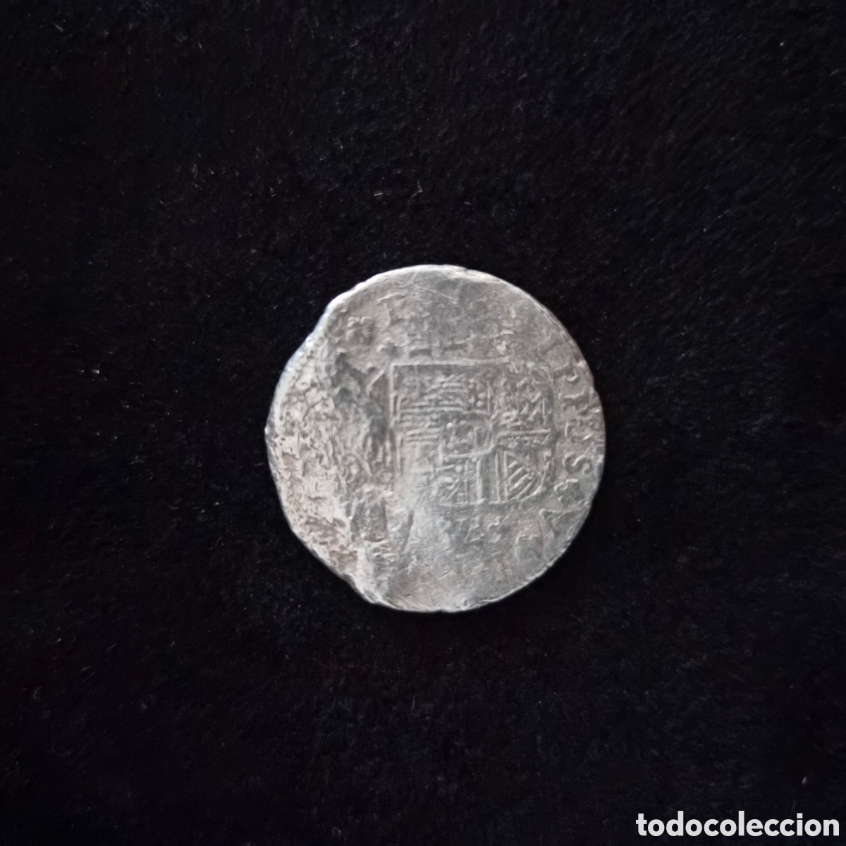 Monedas de Espa&ntilde;a: Moneda de plata 2 Reales a&ntilde;o 1721 Ceca Cuenca