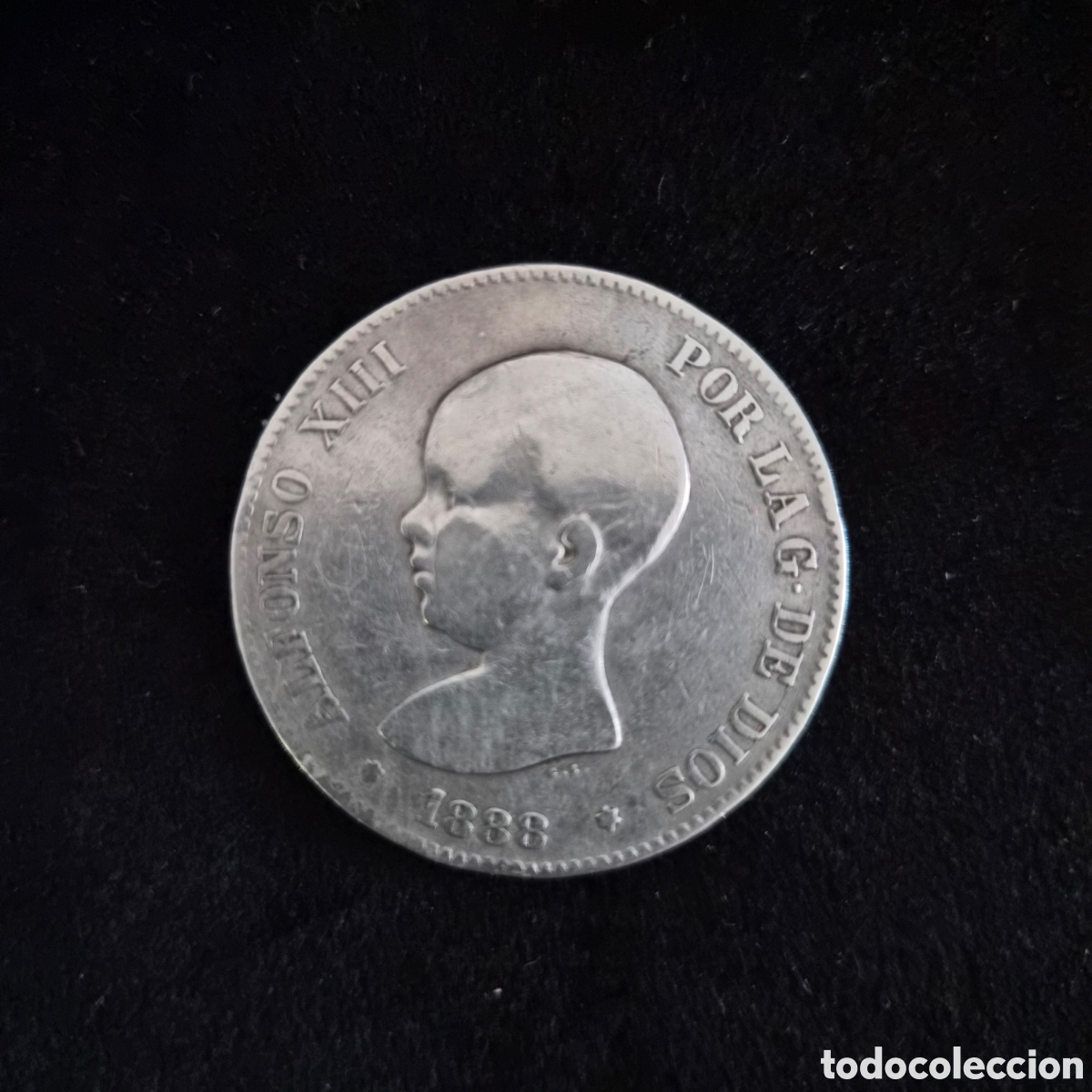 Monedas de Espa&ntilde;a: Moneda 5 pesetas Espa&ntilde;a a&ntilde;o 1888 Alfonso XIII