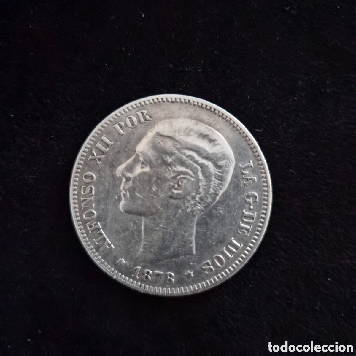 Monedas de Espa&ntilde;a: Moneda de Alfonso XII de 5 pesetas a&ntilde;o 1878