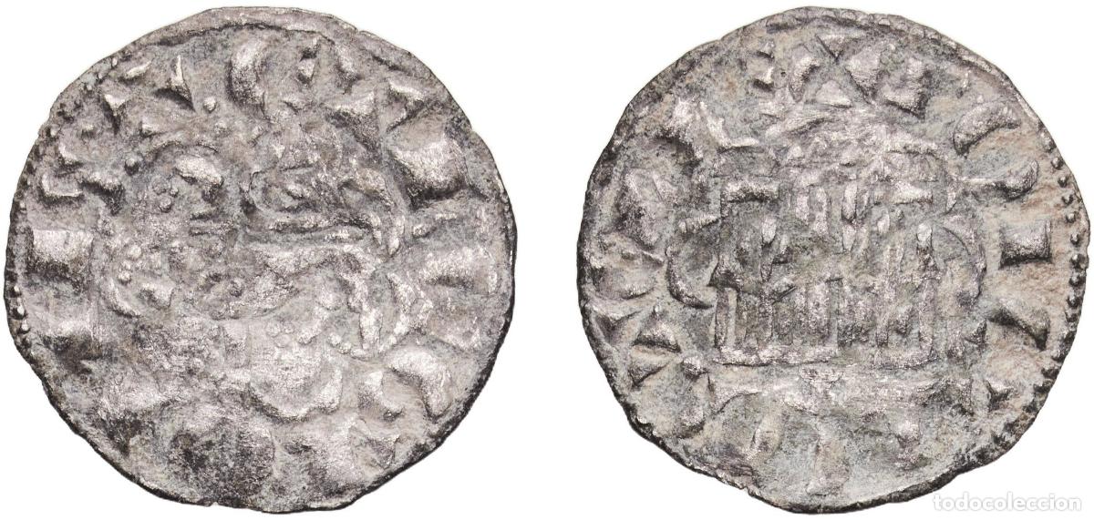 Monedas de Espa&ntilde;a: Spain Kingdom of Castile and Leon 1277 - 1284 Dinero &rdquo;2nd Granada war&rdquo; - Alfonso X Billon Cuenca Mi
