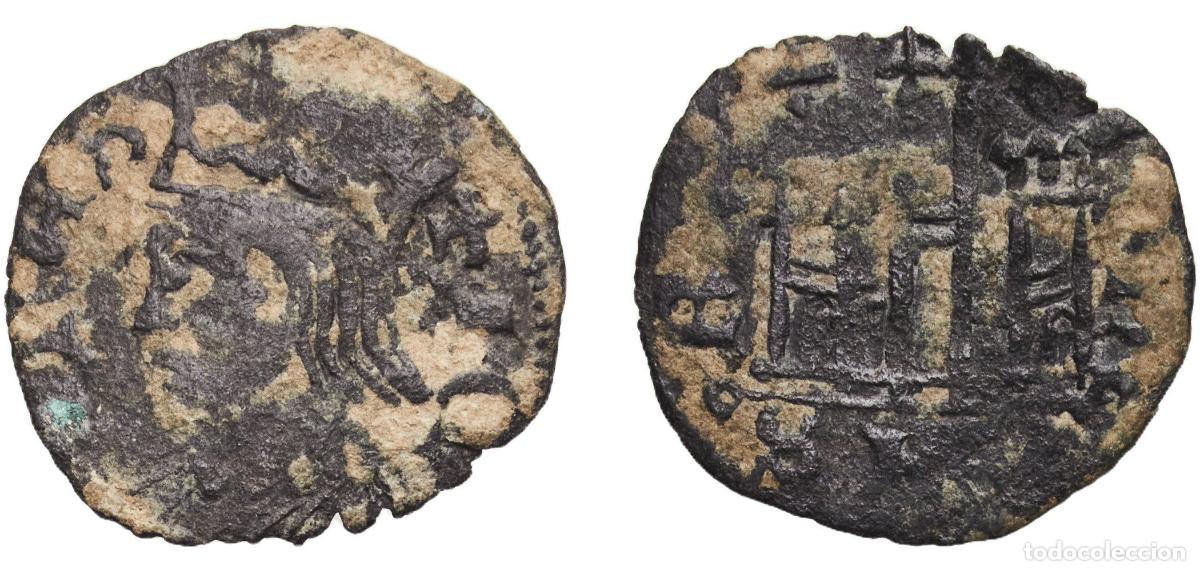 Monedas de Espa&ntilde;a: Spain Kingdom of Castile and Leon 1379 - 1390 Denier - John I Billon 0.62g VF