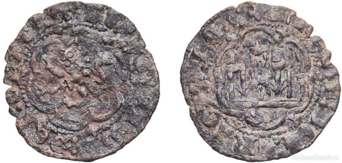 Monedas de Espa&ntilde;a: Spain Kingdom of Castile and Leon 14th - 15th Centuries Blanca Billon 1.5g VF