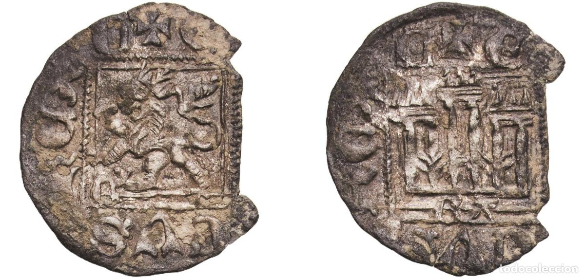 Monedas de Espa&ntilde;a: Spain Kingdom of Castile and Leon 1373 - 1379 CA Dinero - Enrique II Billon Zamora Mint 0.59g VF Da