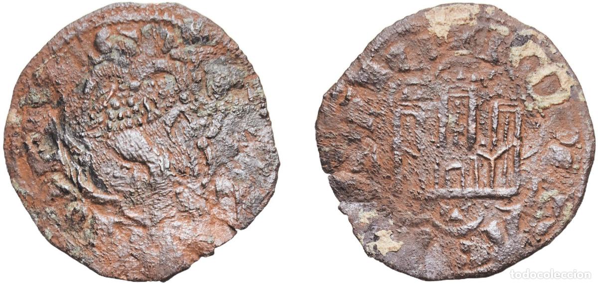 Monedas de Espa&ntilde;a: Spain Kingdom of Castile and Leon 13rd - 14th Centuries Dinero Billon Toledo Mint 1.18g VF