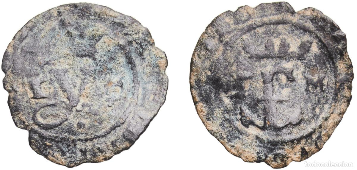 Monedas de Espa&ntilde;a: Spain Kingdom 1497 - 1504 T M Blanca - Ferdinand V and Isabella I Billon (.024 silver) Toledo Mint