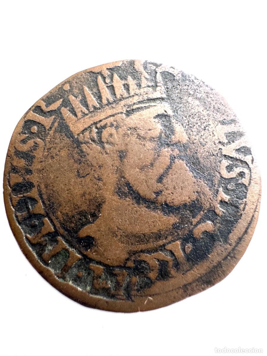 Monedas de Espa&ntilde;a: Carlos V. 2 Mites &oacute; Karte s/f Nimega. Ae MBC/VF A nombre REX. IMP. HIS. R