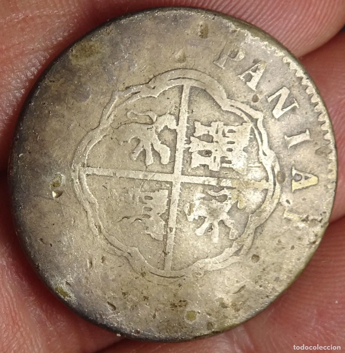 Monedas de Espa&ntilde;a: ANTIGUA MONEDA CARLOS III , 2 REALES 1761, MUY GASTADA, VER FOTOS