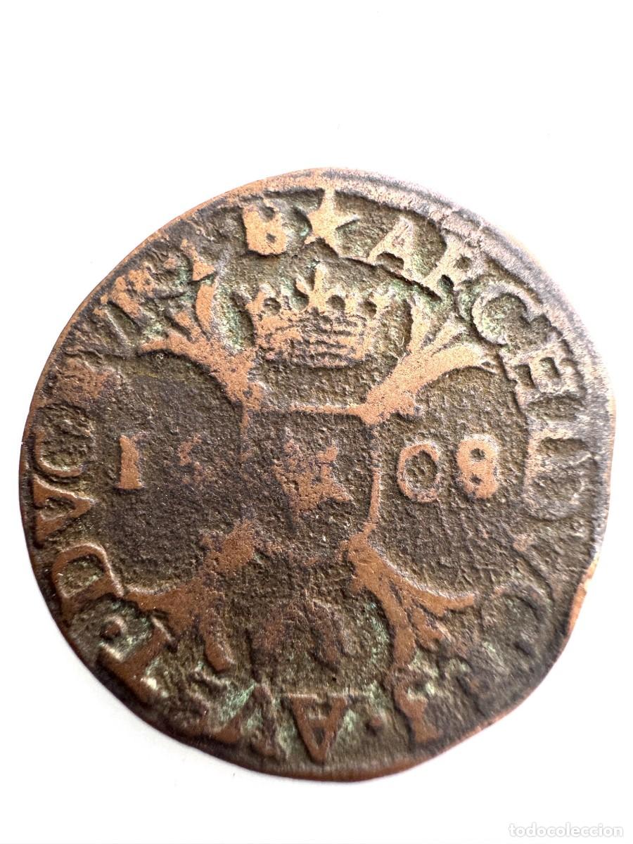 Monedas de Espa&ntilde;a: Pa&iacute;ses Bajos Espa&ntilde;oles. Alberto e Isabel Liard &oacute; 12 Mites 1608 Maestrich Ae MBC- Raro