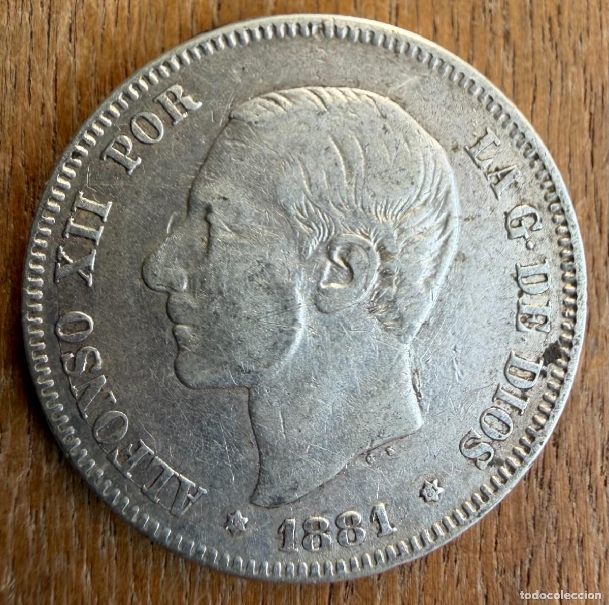 Monedas de Espa&ntilde;a: Espa&ntilde;a. Alfonso XII. 2 pts. 1881. (*18-81)