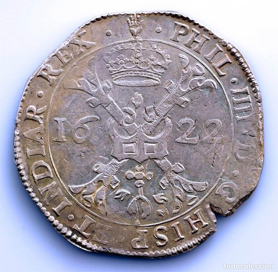 Monedas de Espa&ntilde;a: SC-Spain. Felipe IV Patag&oacute;n. 1622 Amberes. EBC-/XF- Plata 27,93 g. Escasa
