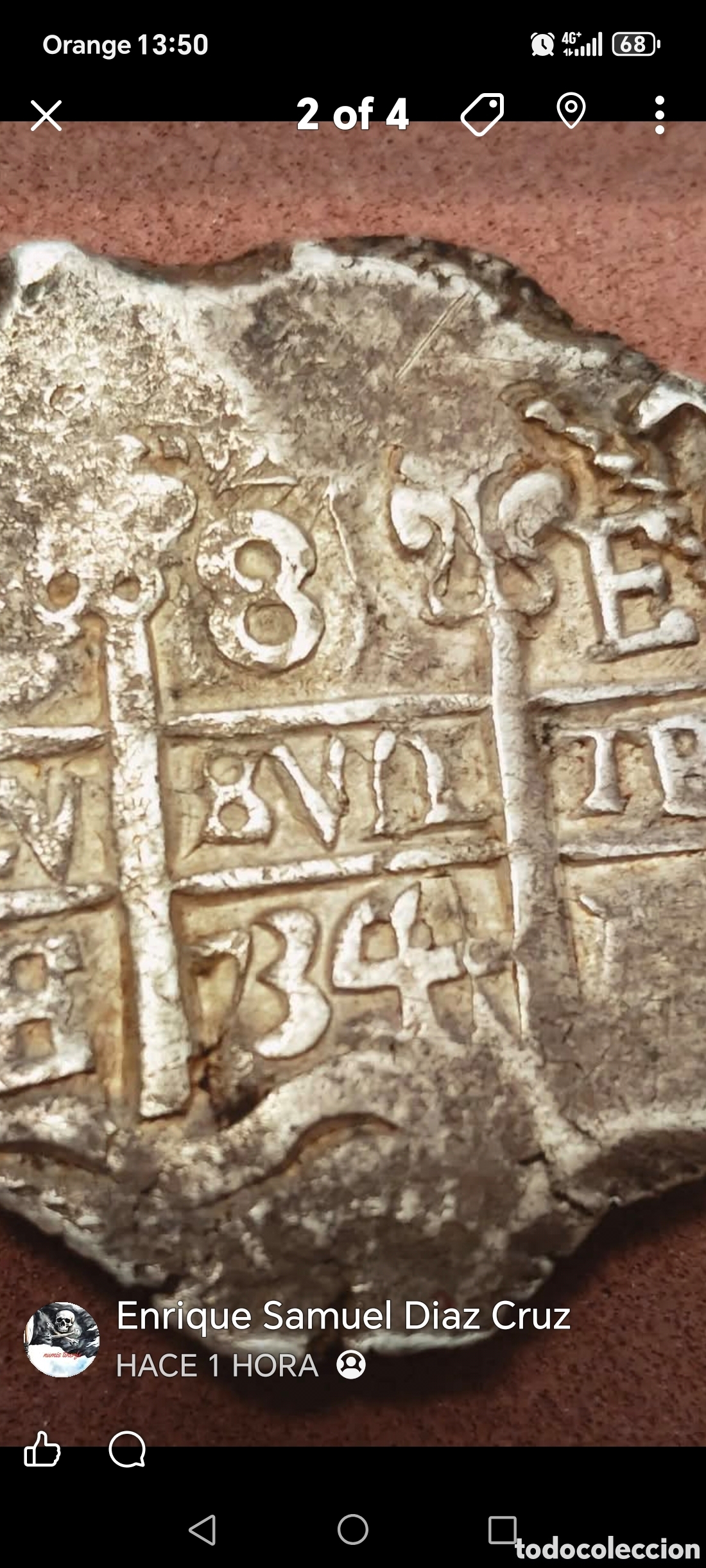 Monedas de Espa&ntilde;a: moneda macuquina de 8 reales - Foto 2