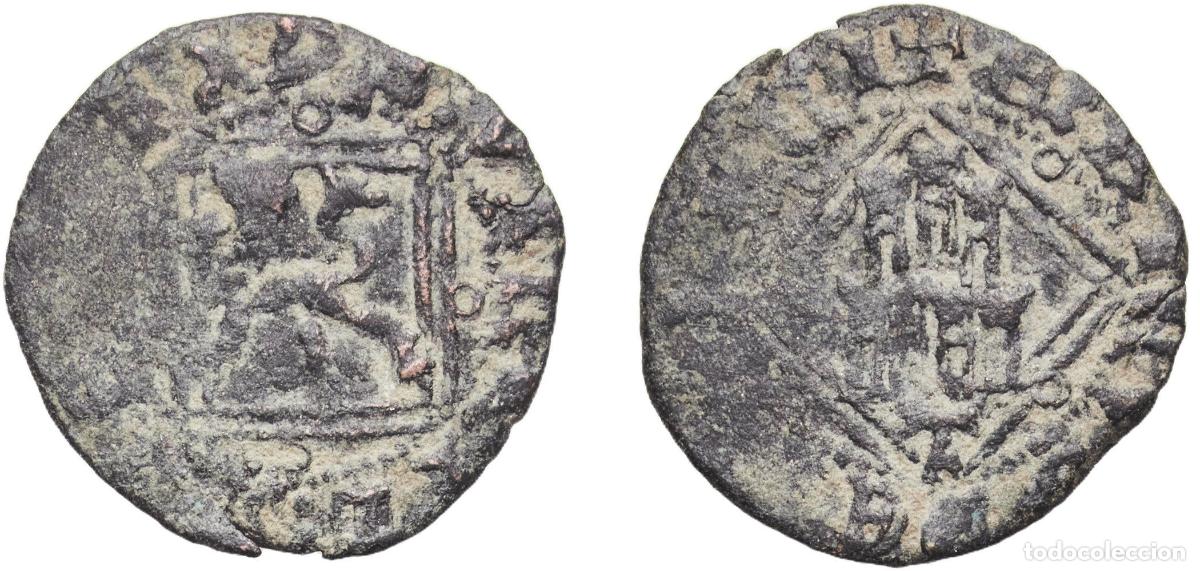 Monedas de Espa&ntilde;a: Spain Kingdom of Castile and Leon 1471 - 1474 T Blanca - Enrique IV (diamond) Billon Toledo Mint 1.