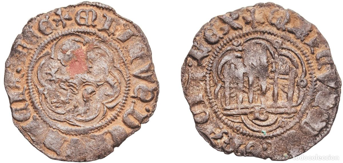 Monedas de Espa&ntilde;a: Spain Kingdom of Castile and Leon 1400 - 1406 B Blanca - Enrique III Billon Burgos Mint 1.59g VF A
