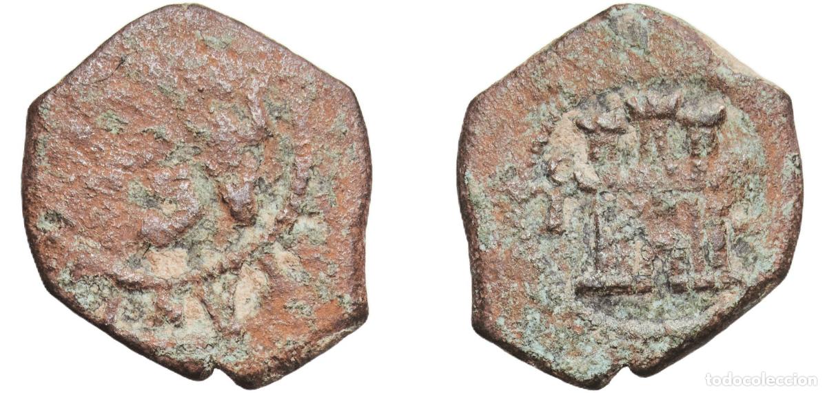 Coins of Spain: Spain Kingdom 16th - 17th Centuries 2 Maravedis Copper 1.67g VF