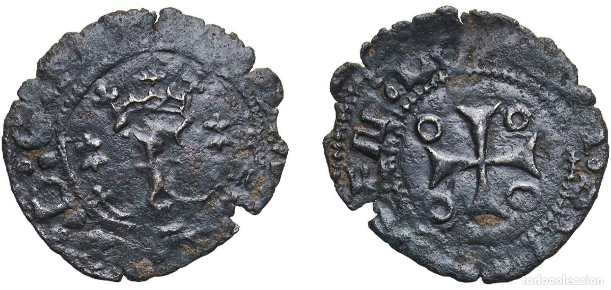 Monedas de Espa&ntilde;a: Spain Kingdom of Navarre Spanish states 1516 - 1556 Cornado - Fernando I Billon 0.64g VF Cru 1319
