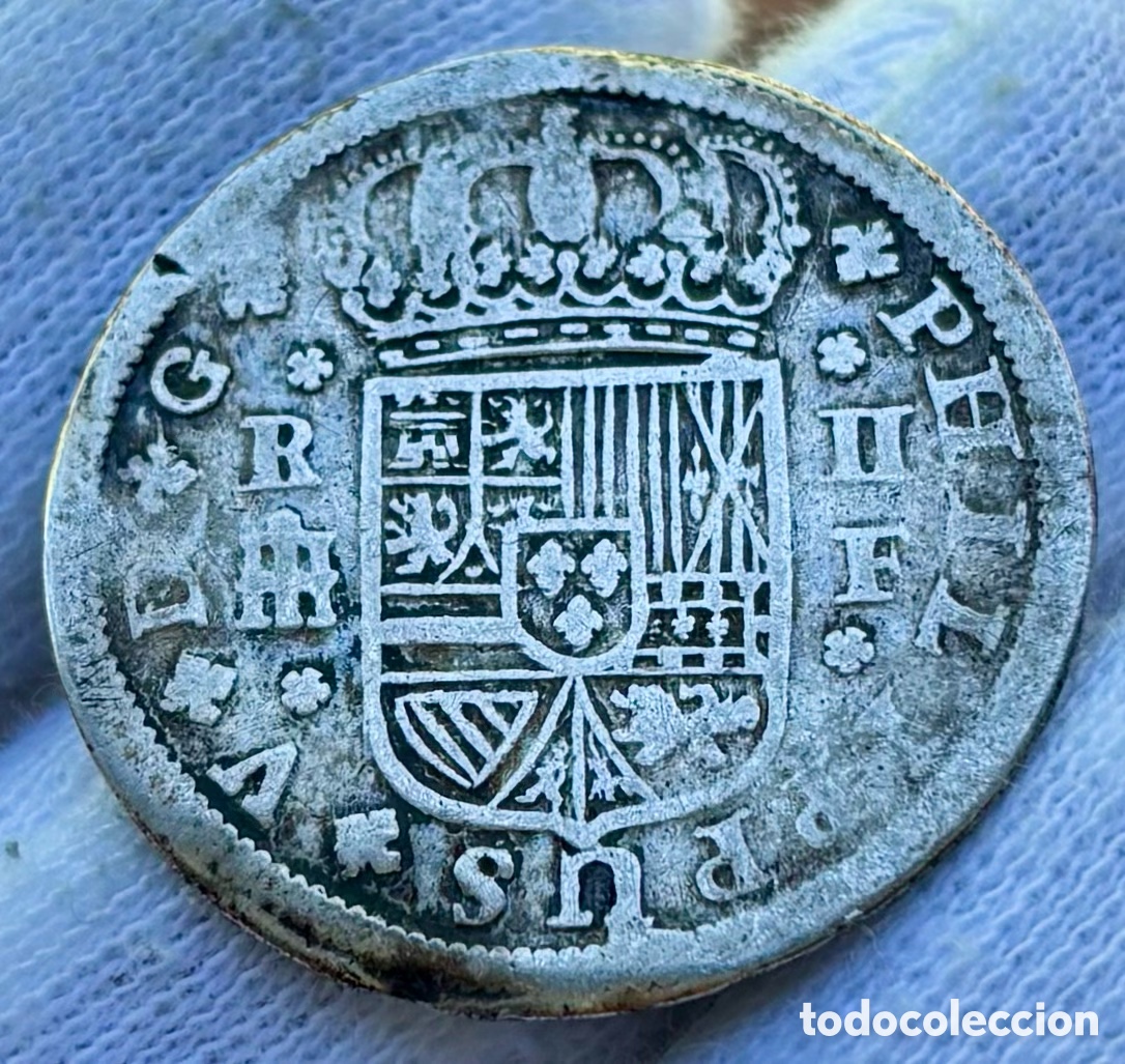 Monedas de Espa&ntilde;a: Moneda PLATA 2 Reales 1721 Segovia. FELIPE V