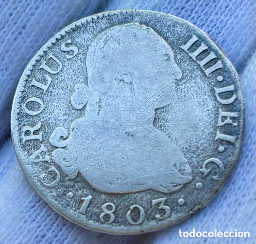 Monedas de Espa&ntilde;a: Moneda PLATA 2 Reales 1803 Madrid. CARLOS IV