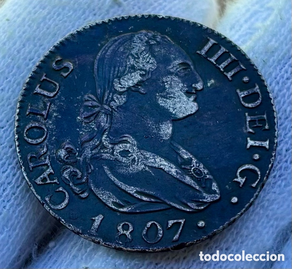 Monedas de Espa&ntilde;a: Moneda PLATA 2 Reales 1807 Madrid. CARLOS IV
