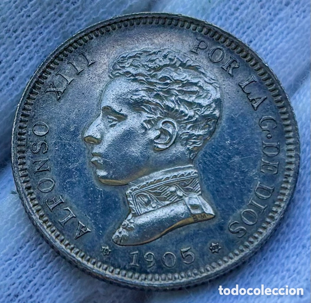 Monedas de Espa&ntilde;a: Moneda PLATA 2 Pesetas 1905 *(19-05) ALFONSO XIII