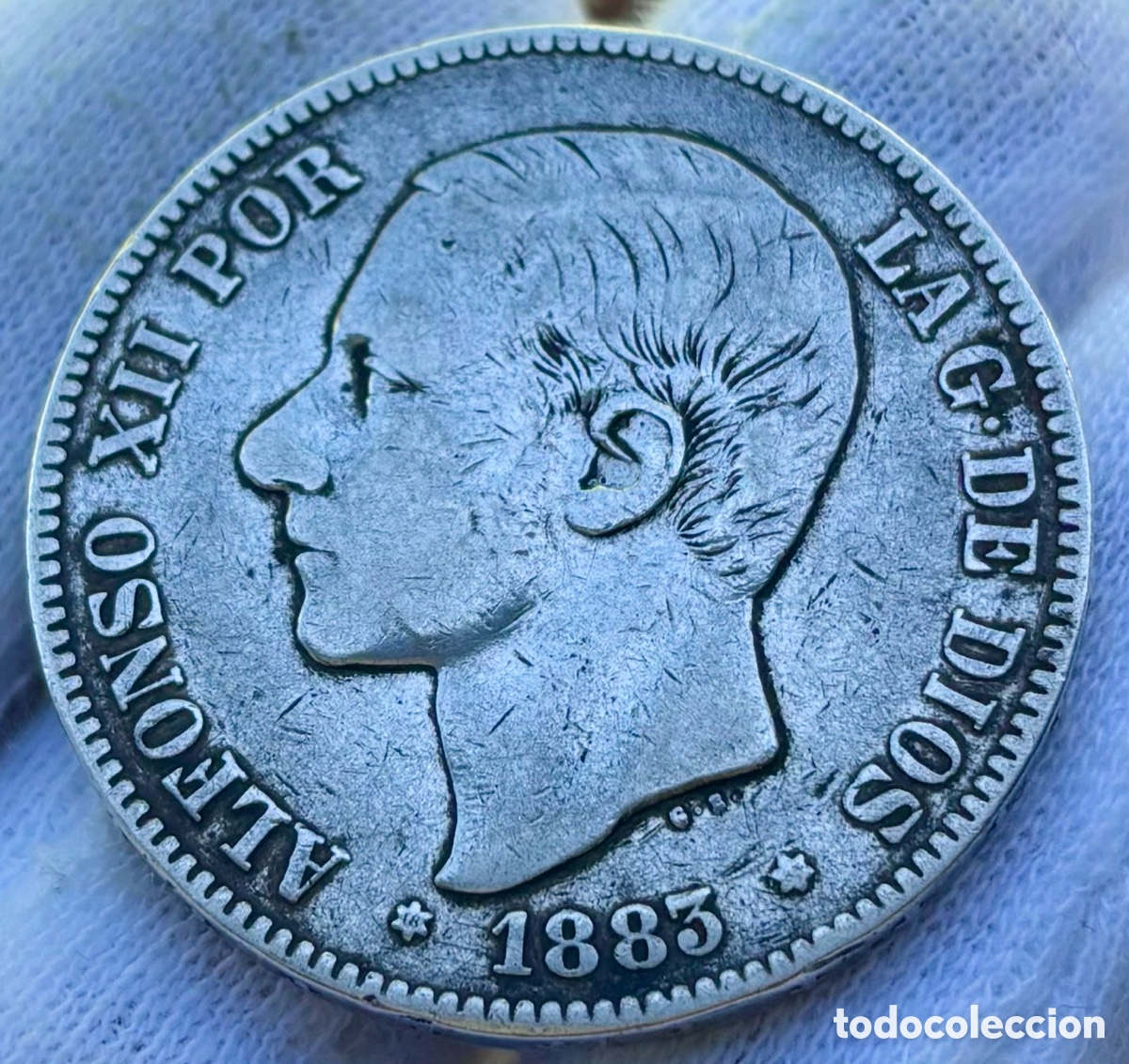 Monedas de Espa&ntilde;a: Moneda PLATA 5 Pesetas 1883 *(18-XX) ALFONSO XII