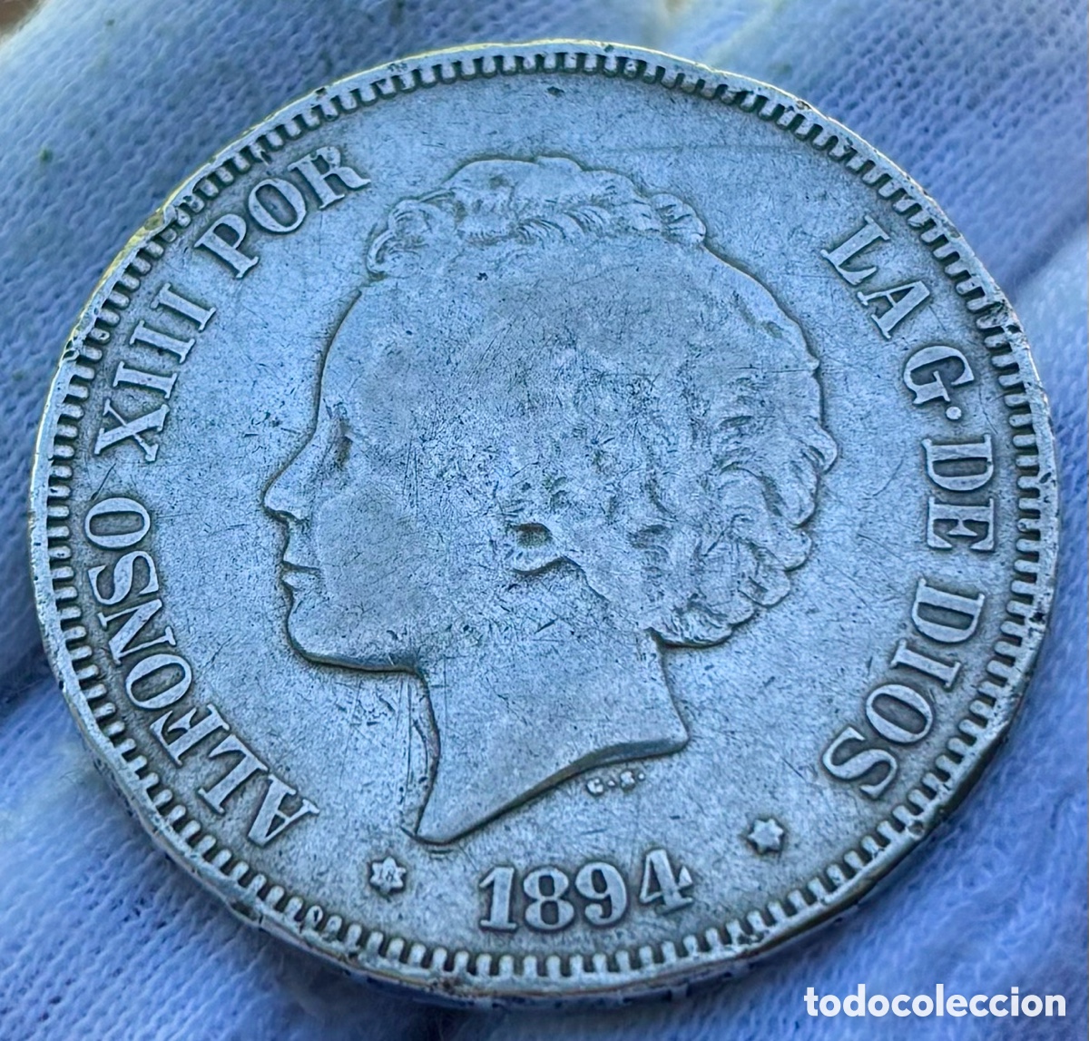 Monedas de Espa&ntilde;a: Moneda PLATA 5 Pesetas 1894 *(18-XX) ALFONSO XIII