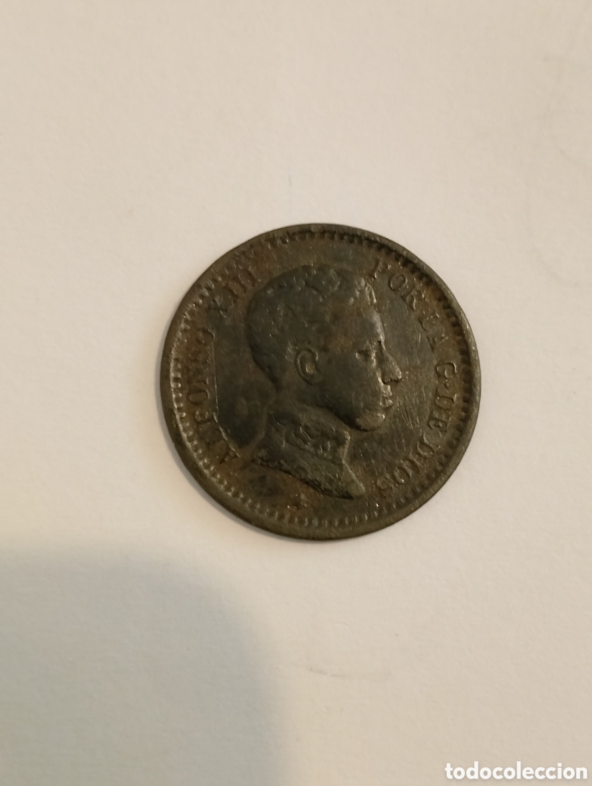 Monedas de Espa&ntilde;a: Monedas de Alfonso XIII de 1904 de 2 ctms