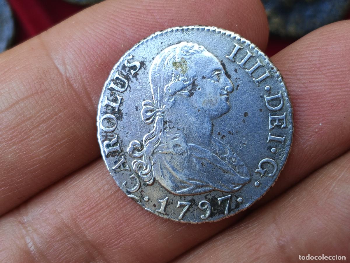 Monedas de Espa&ntilde;a: Excelente 2 reales de plata de 1797 Madrid