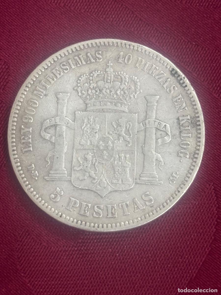 Monedas de Espa&ntilde;a: 5 pesetas 1876 Alfonso XII - Foto 2